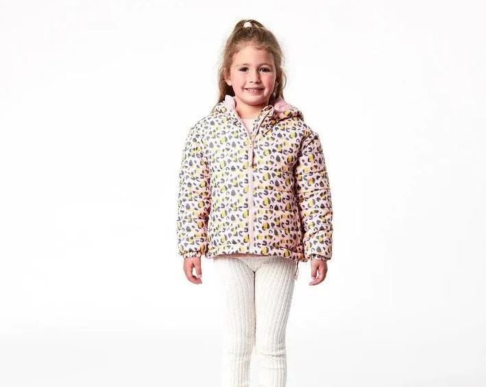 2 in 1 Puffer Jacket & Vest - Leopards