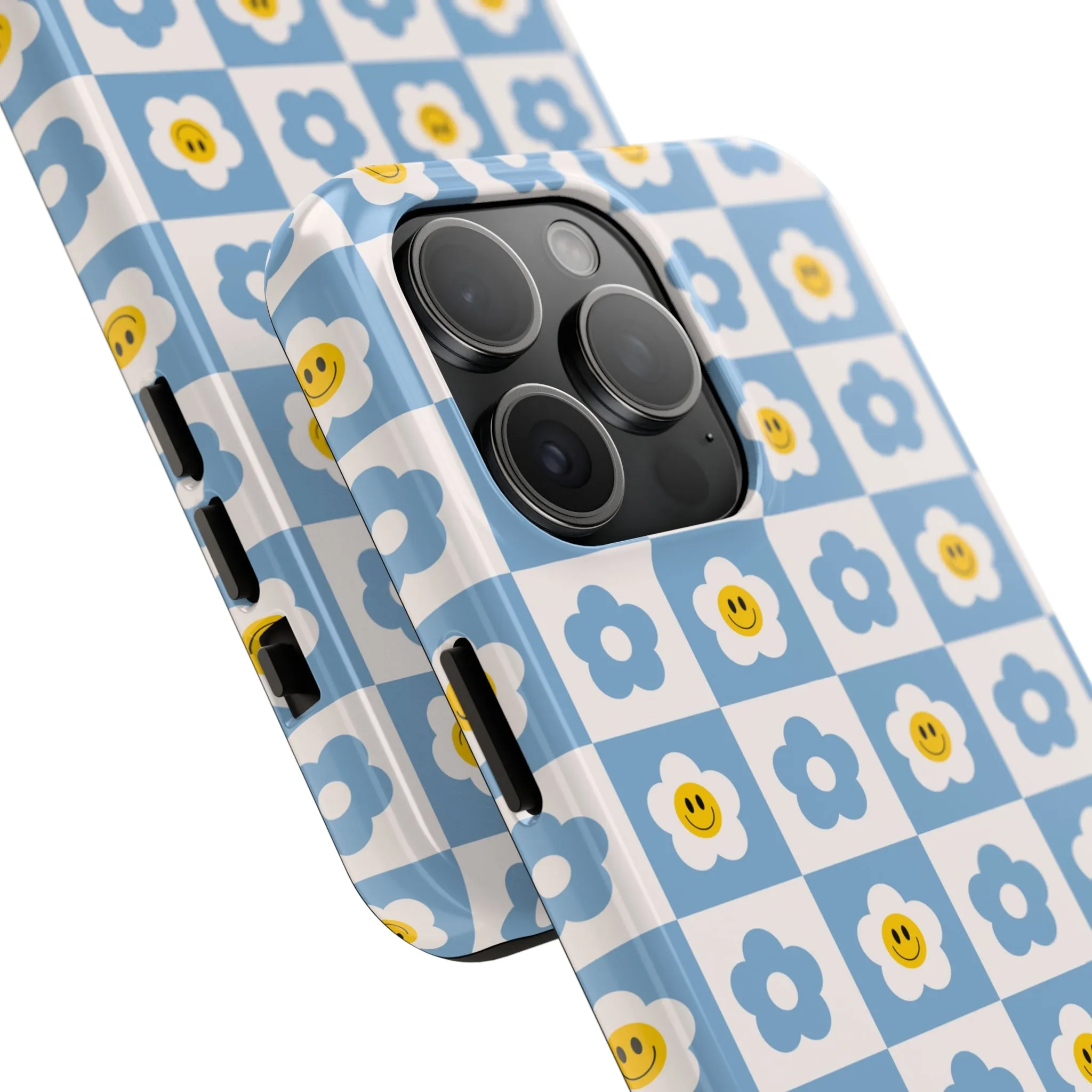 Happy Daisies | Checkered Flower Case