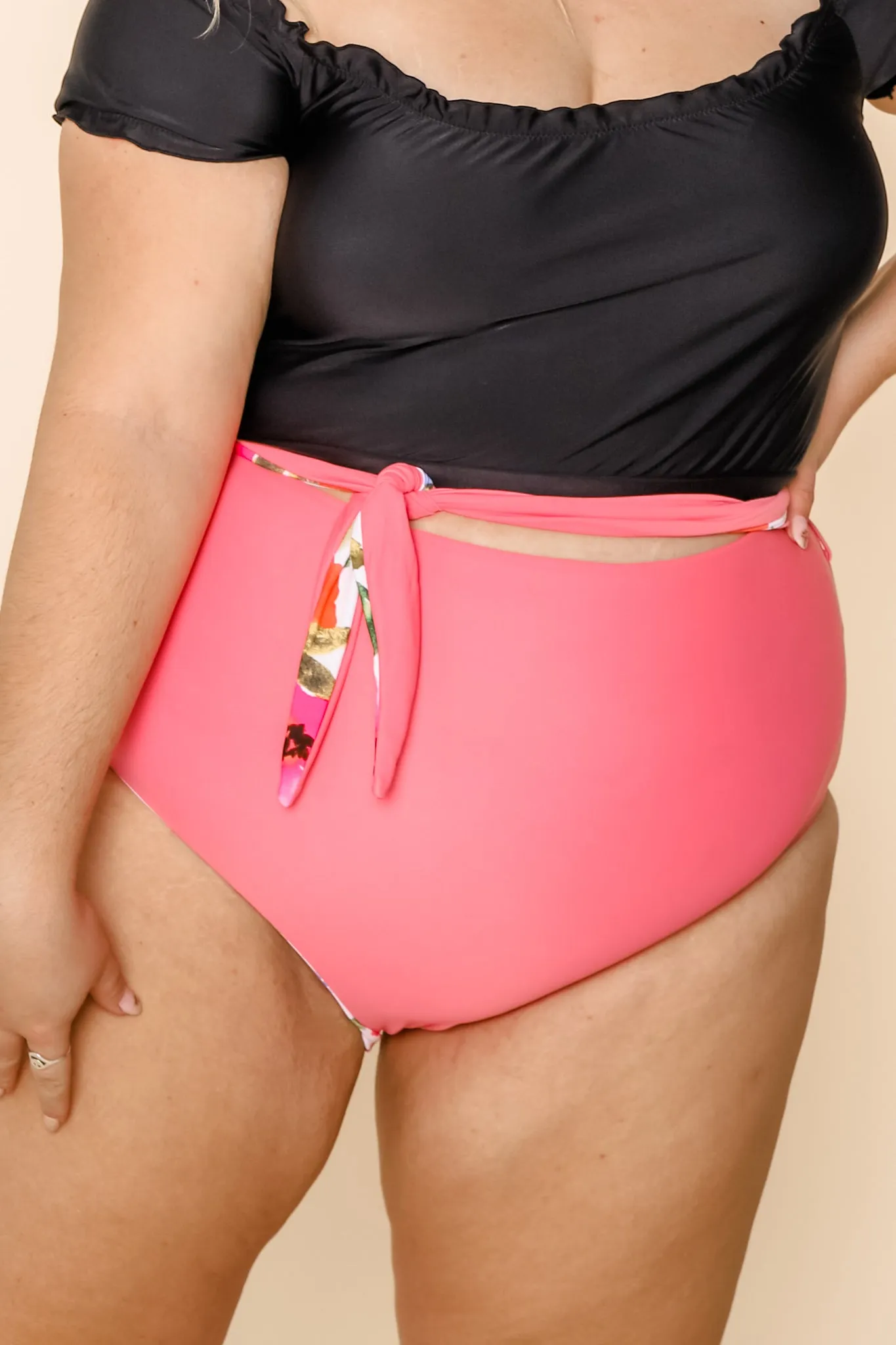 Nori Reversible Bottoms | Watermelon/Floral | Final Sale