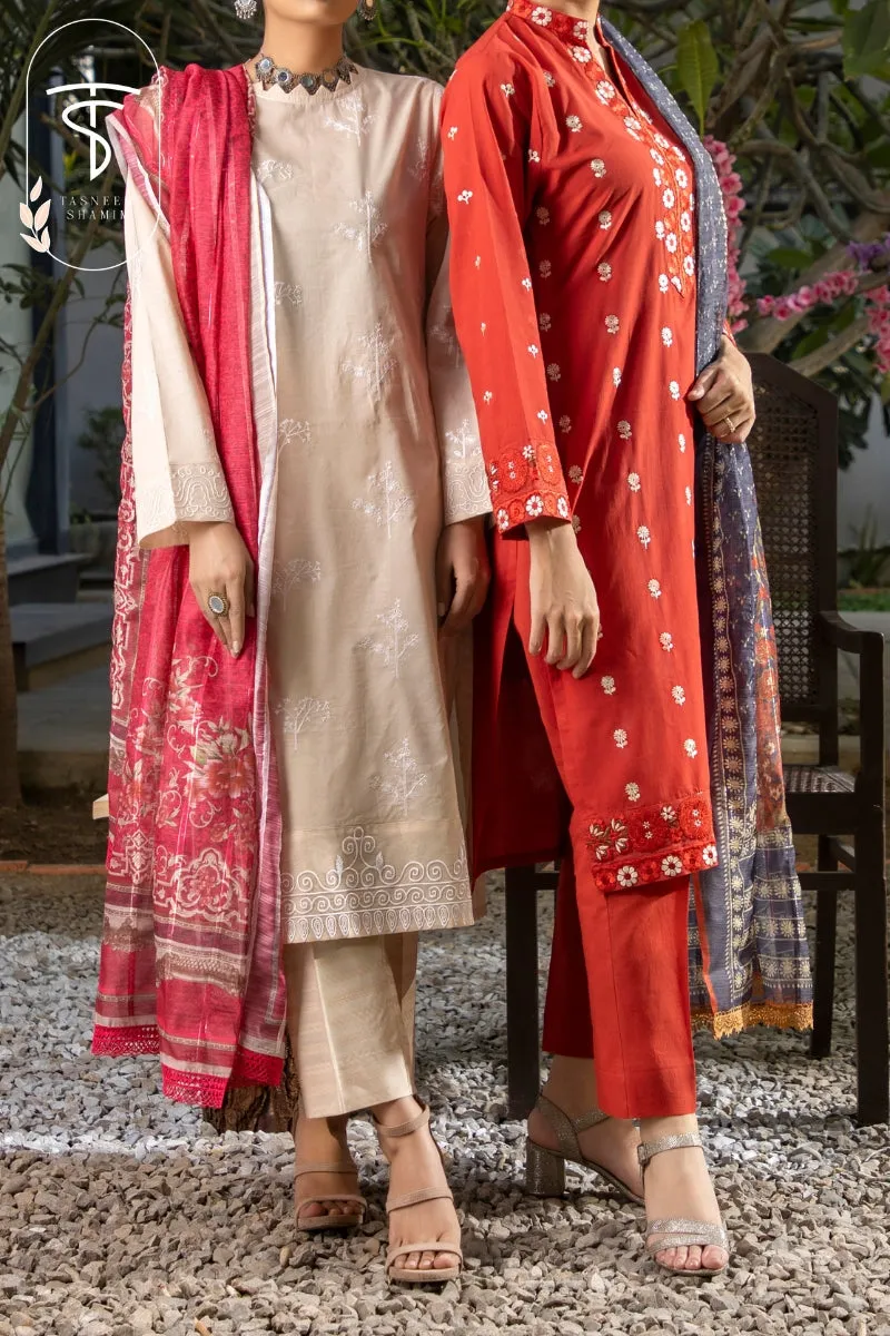 Ruby Red | 3-Piece Suit | Lawn